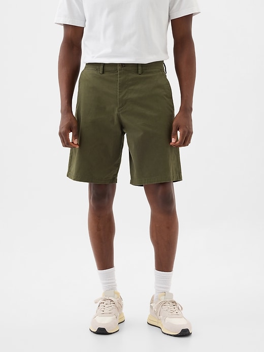 Image number 4 showing, 9" Essential Khaki Shorts