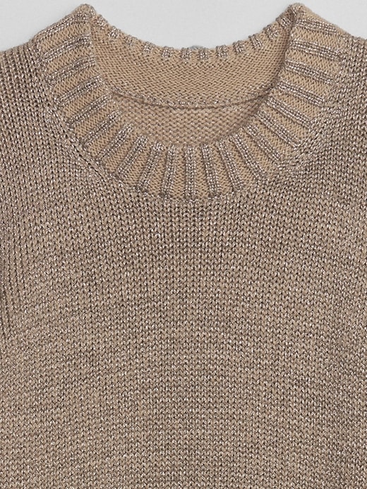 Image number 4 showing, Recycled Metallic Crewneck Sweater