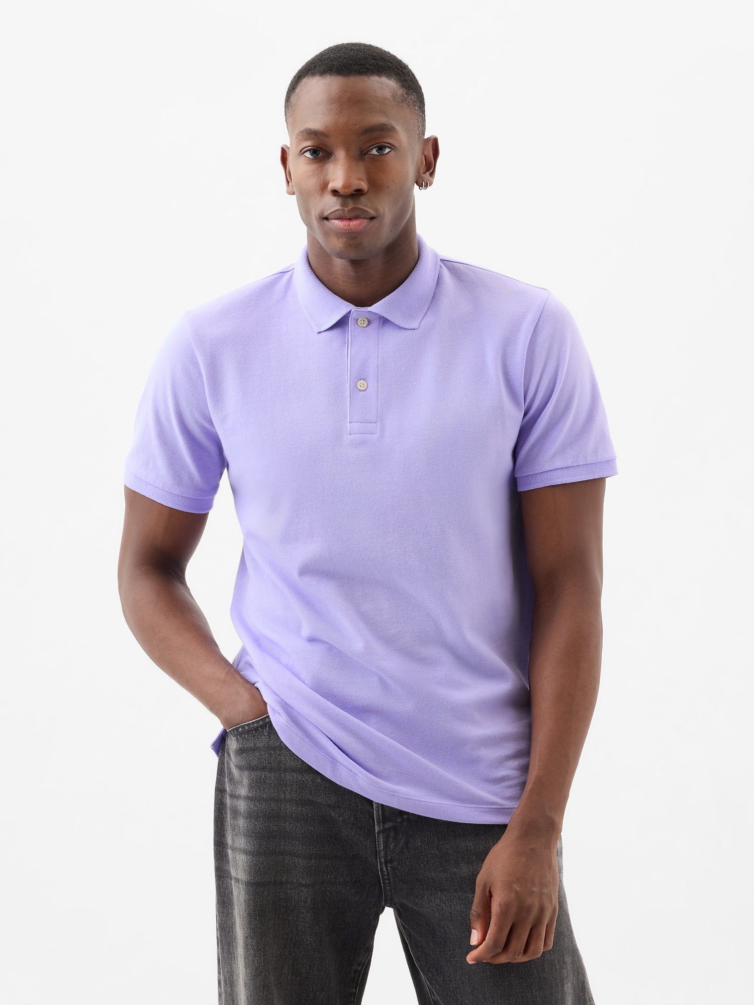 Stretch Pique Polo Shirt