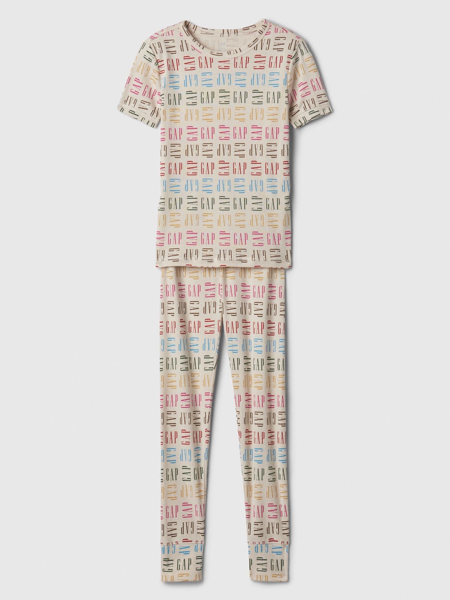 Kids 100% Organic Cotton Gap Logo Print PJ Set