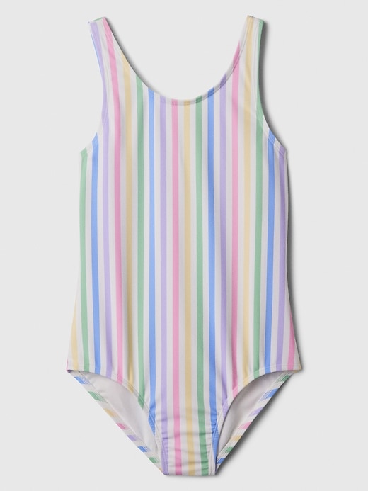 Image number 1 showing, Kids Stripe Swim One-Piece
