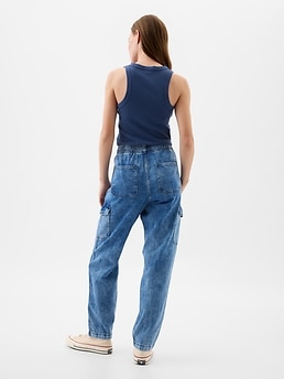 【SATIIIZ】Debuts Summer Cargo Denim Pants SATIIIZ】Debuts Summer Cargo Denim Pants (SATiiiZ/カーゴ