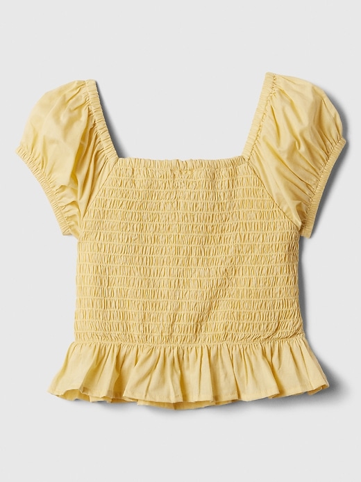 Image number 2 showing, Kids Smocked Puff Sleeve Top