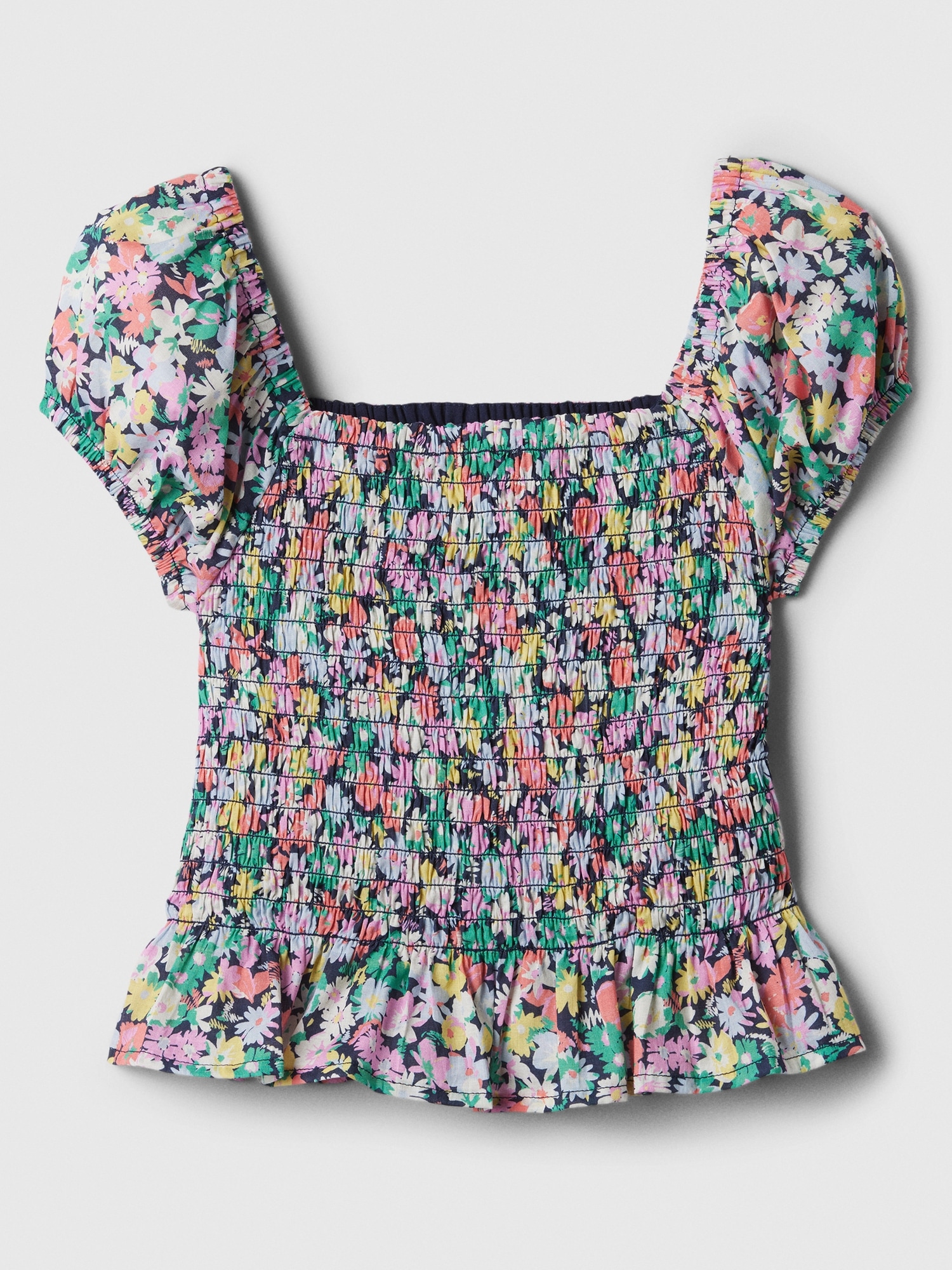 Kids Smocked Puff Sleeve Top | Gap Factory