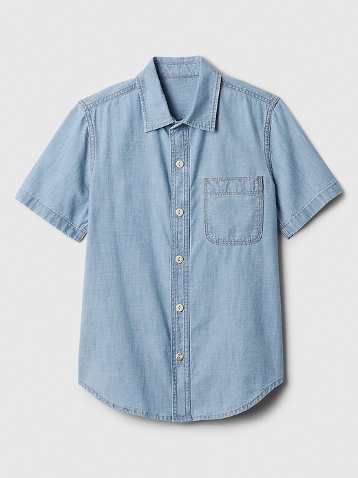 Image number 1 showing, Kids Chambray Shirt