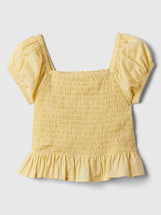 Image number 5 showing, Kids Smocked Puff Sleeve Top
