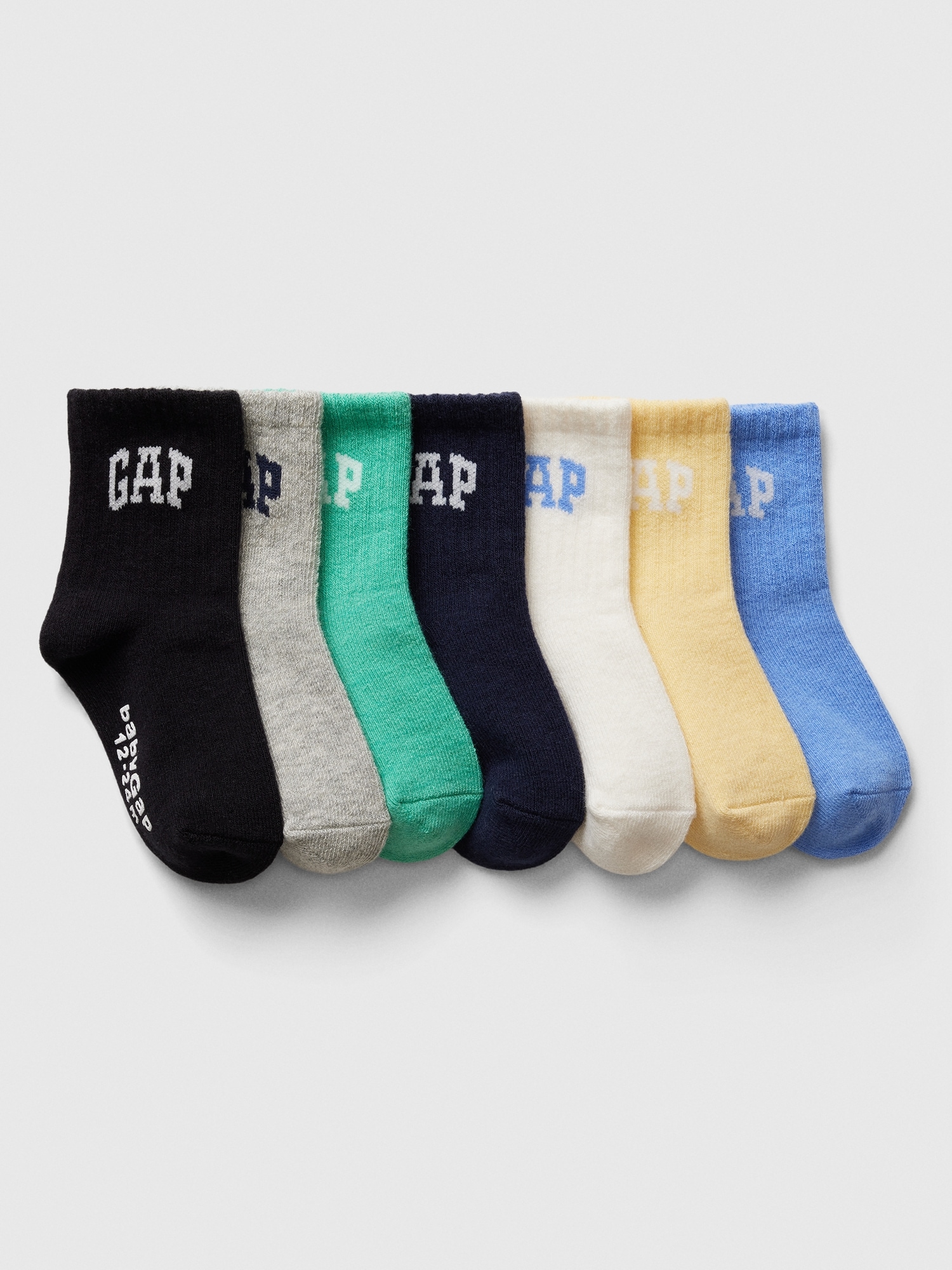 babyGap Logo Crew Socks (7-Pack)