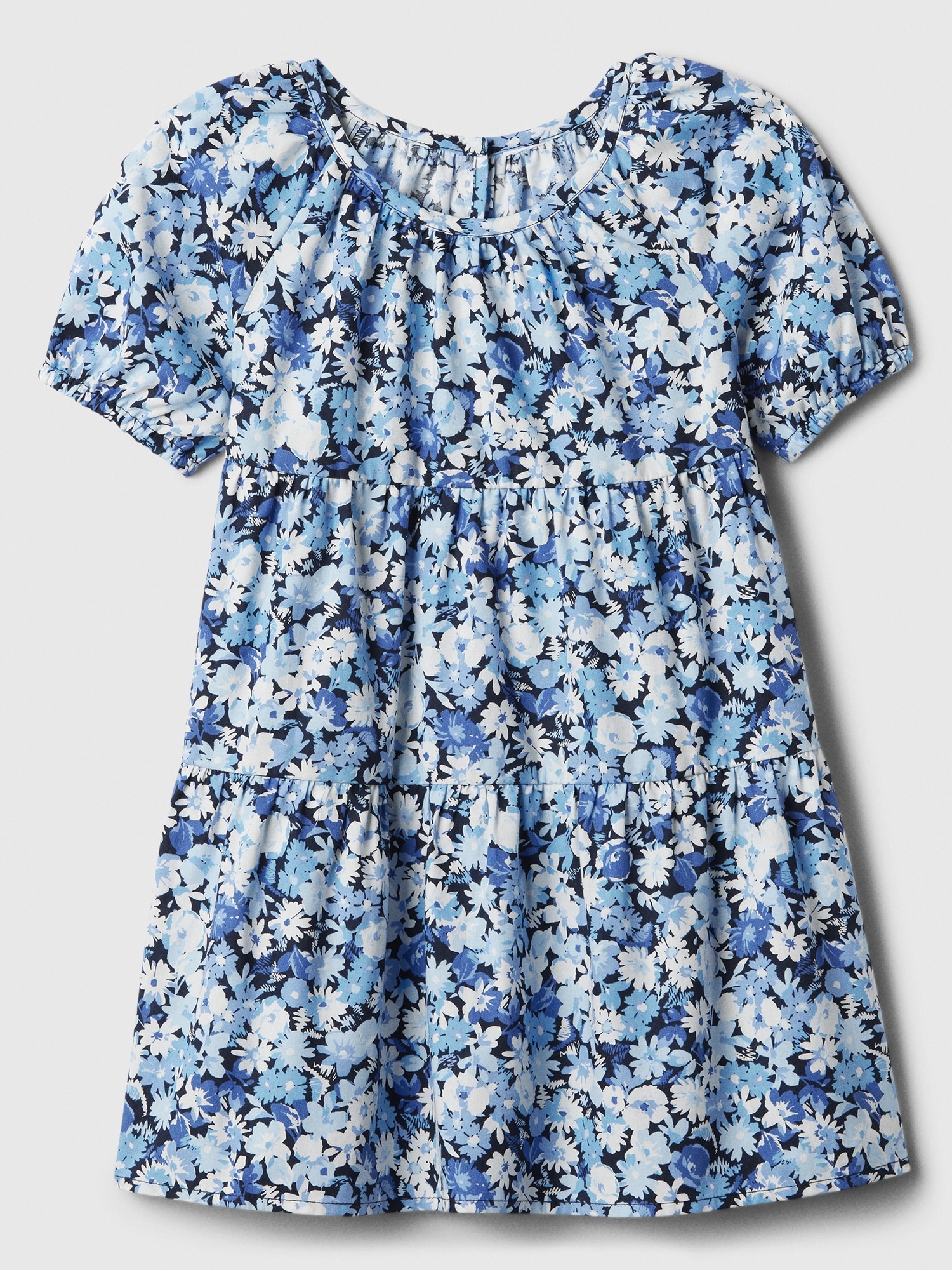 babyGap Tiered Print Puff Sleeve Dress