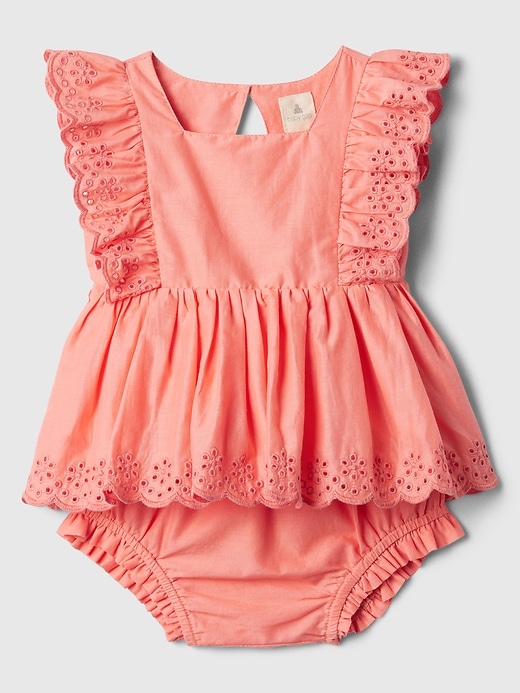 Image number 1 showing, Baby Eyelet Two-Piece Outfit Set