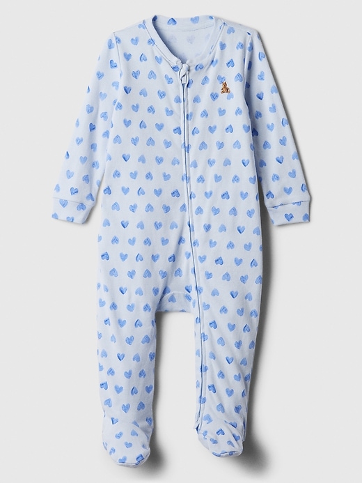Image number 3 showing, Baby Print Two-Way Zip One-Piece