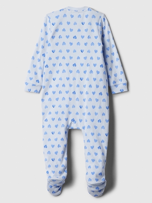 Image number 2 showing, Baby Print Two-Way Zip One-Piece