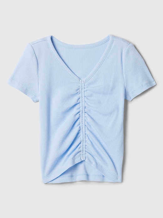 Image number 2 showing, Kids Ribbed Ruched T-Shirt