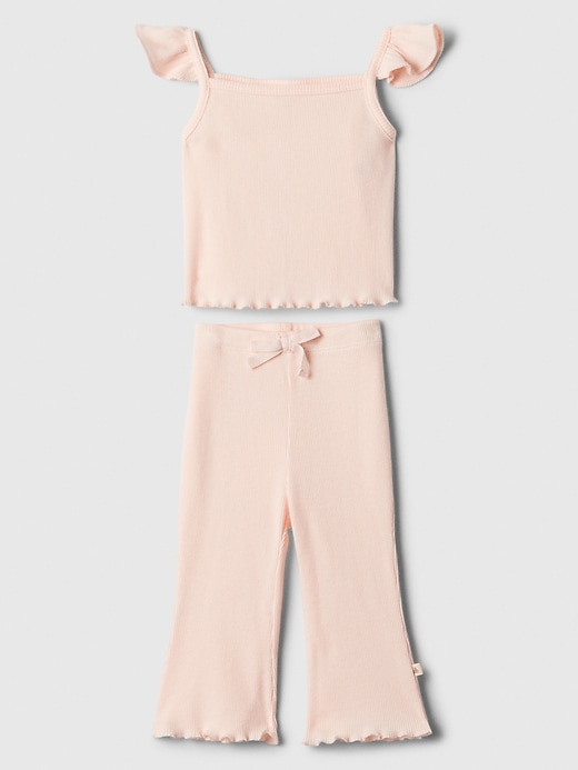 Image number 1 showing, Baby Ribbed Two-Piece Outfit Set