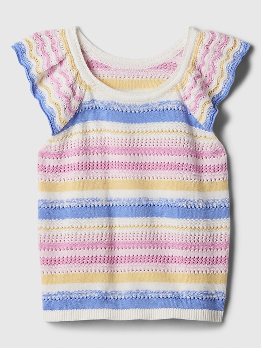 Image number 1 showing, Kids Crochet Sweater Tank Top