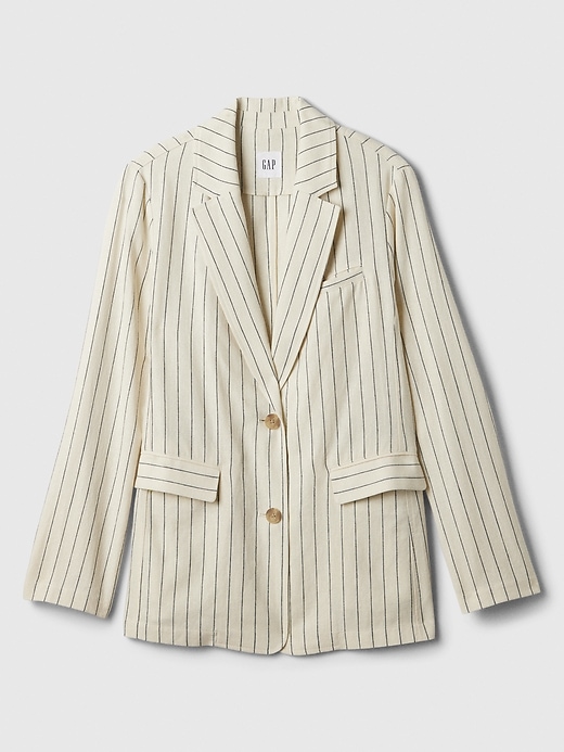 Image number 3 showing, Relaxed Linen-Blend Blazer