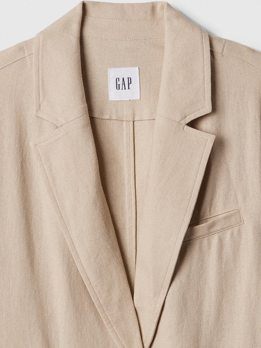 Image number 7 showing, Relaxed Linen-Blend Blazer
