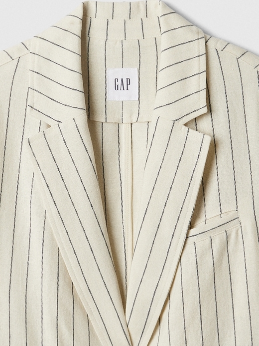 Image number 4 showing, Relaxed Linen-Blend Blazer