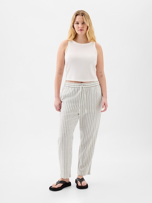 Image number 9 showing, Mid Rise Easy Linen-Blend Pants