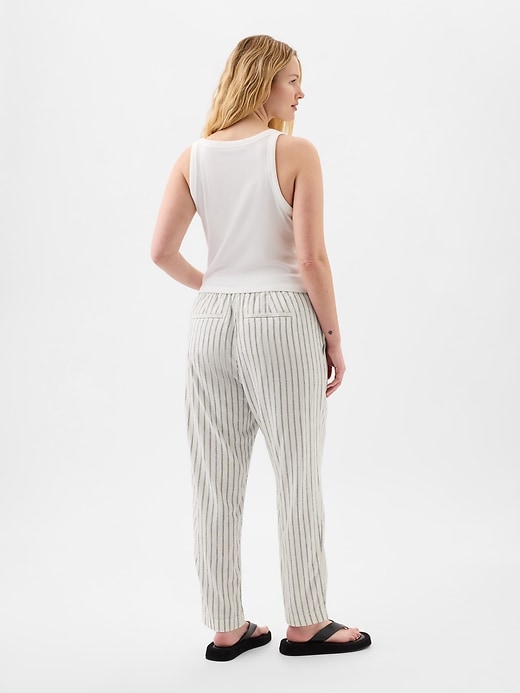 Image number 5 showing, Mid Rise Easy Linen-Blend Pants