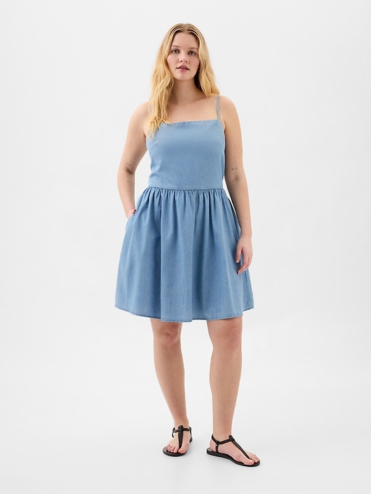 Image number 3 showing, Squareneck Mini Dress