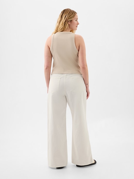 Image number 9 showing, High Rise Wide-Leg Jeans