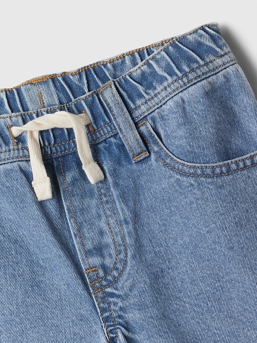 Image number 3 showing, Kids Slim Denim Pull-On Shorts