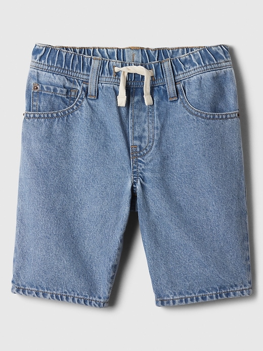 Image number 5 showing, Kids Slim Denim Pull-On Shorts