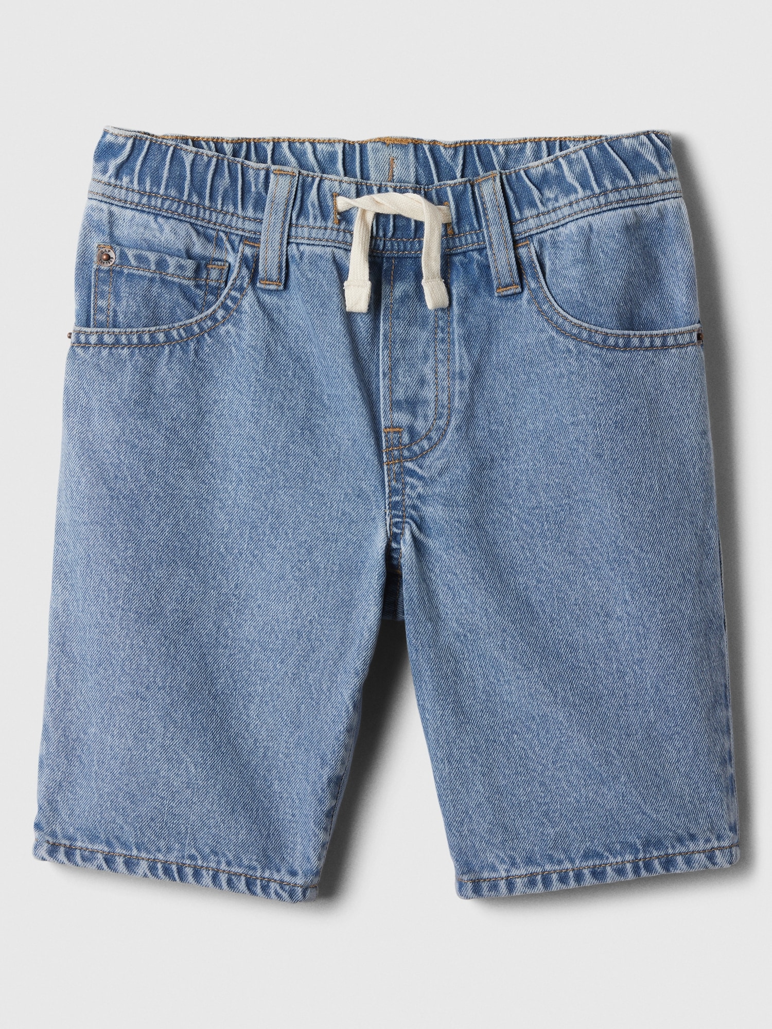 Kids Slim Denim Pull-On Shorts