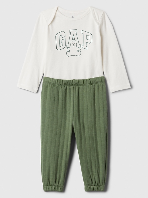 Image number 1 showing, Baby Two-Piece Bodysuit Outfit Set
