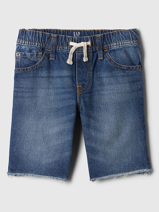 Image number 4 showing, Kids Slim Denim Pull-On Shorts