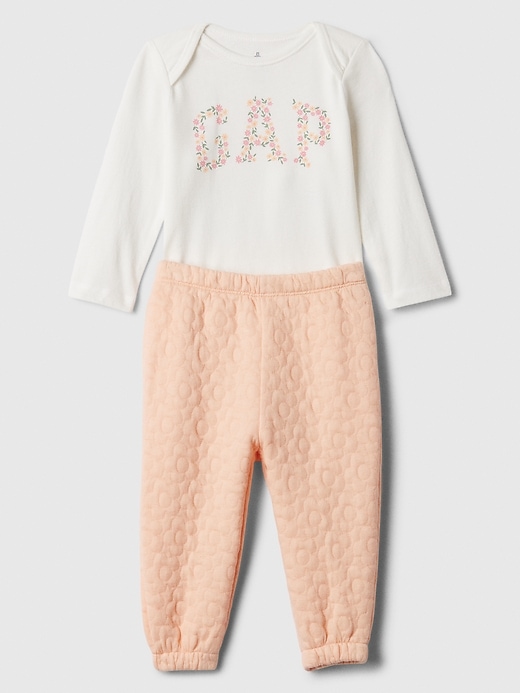 Image number 4 showing, Baby Two-Piece Bodysuit Outfit Set