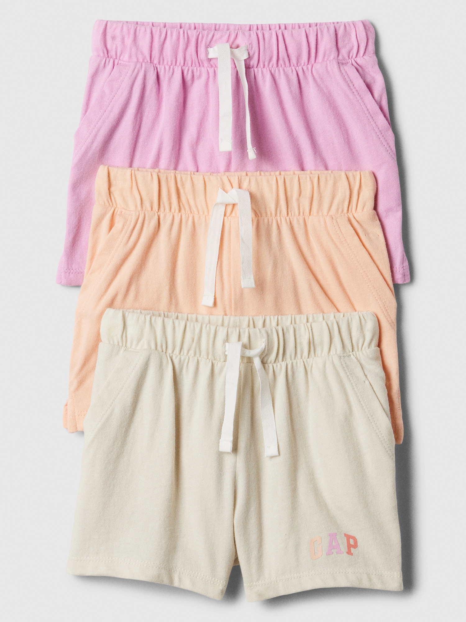 babyGap Logo Pull-On Shorts (3-Pack)
