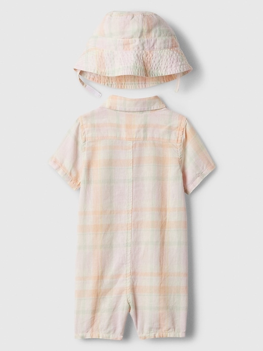 Image number 2 showing, Baby Romper Two-Piece Outfit Set