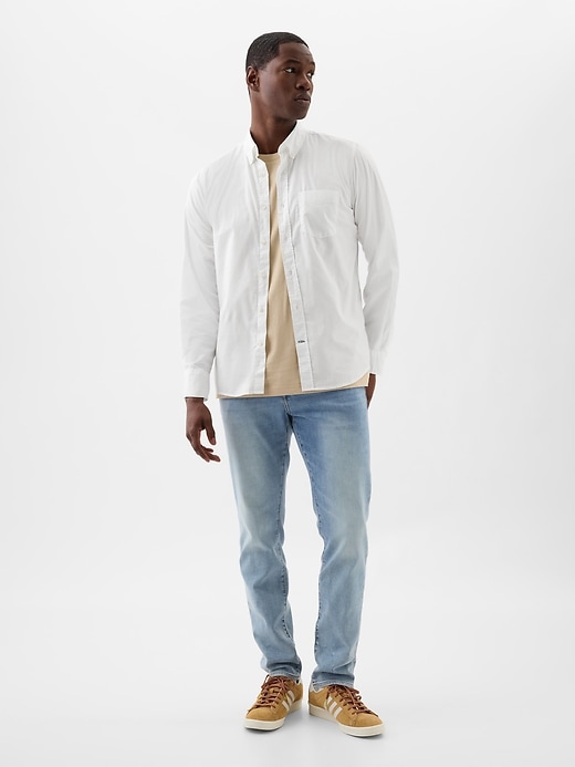 Image number 6 showing, Stretch Poplin Shirt in Standard Fit