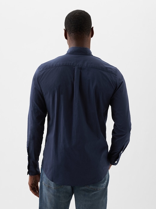 Image number 2 showing, Stretch Poplin Shirt in Standard Fit