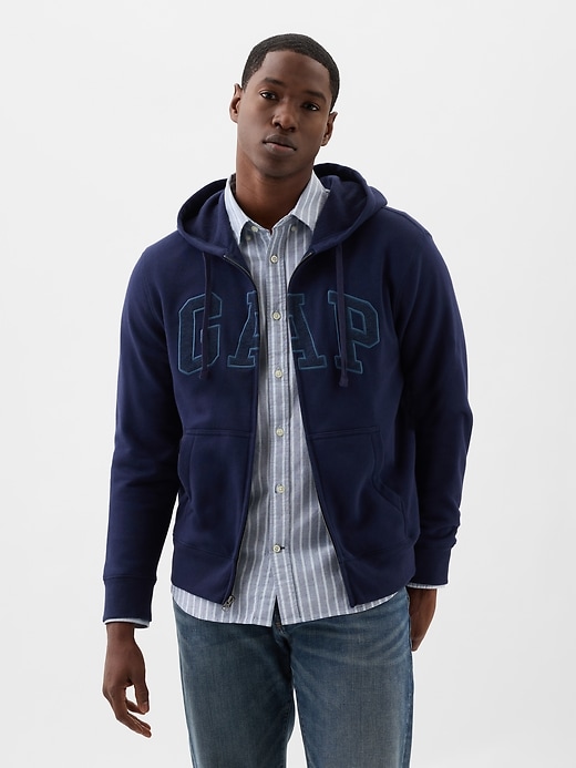 Image number 1 showing, Relaxed Gap Logo Zip Hoodie
