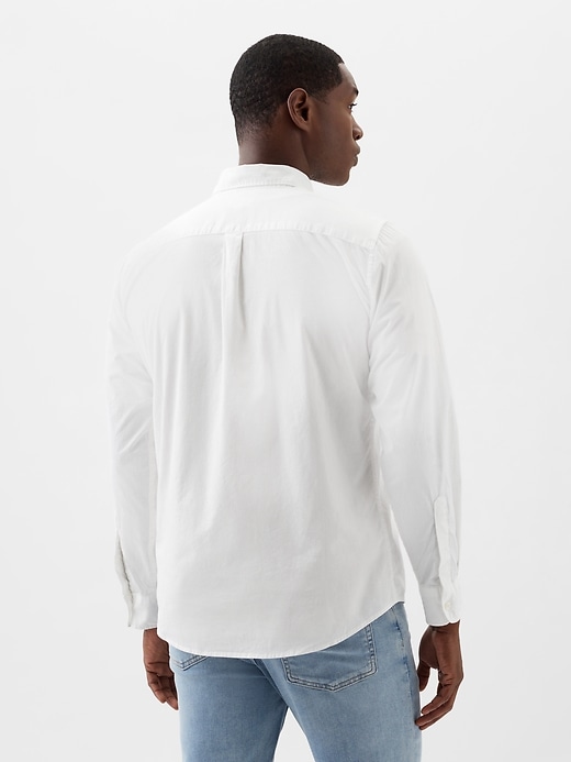 Image number 2 showing, Stretch Poplin Shirt in Standard Fit