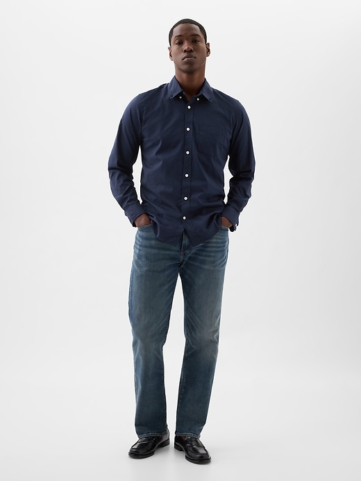 Image number 3 showing, Stretch Poplin Shirt in Standard Fit