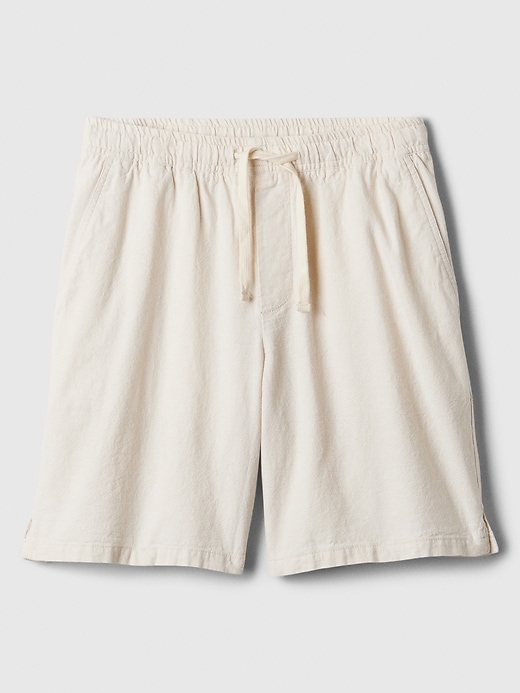 Image number 5 showing, 8" Easy Linen-Blend Shorts