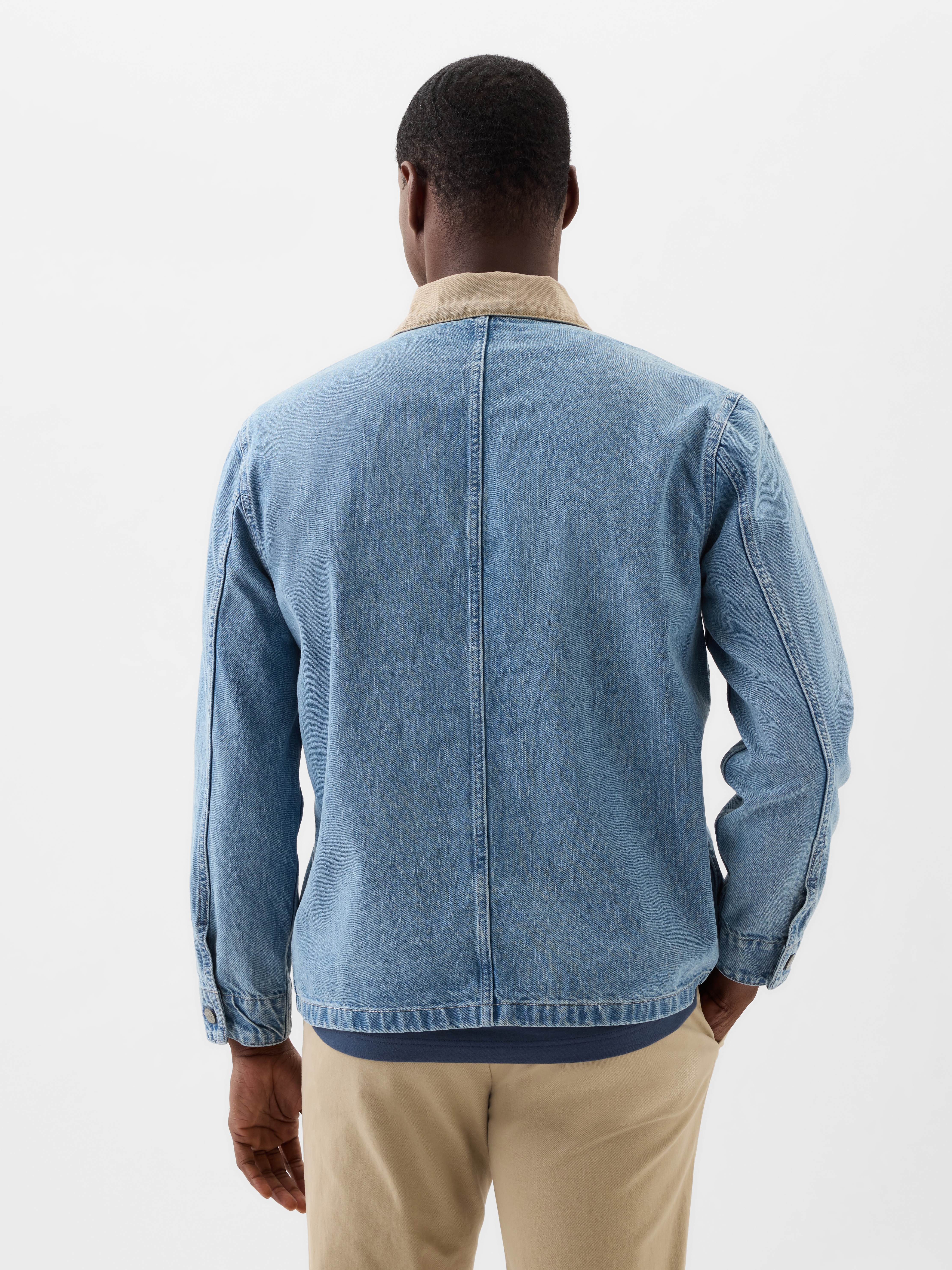 Relaxed Denim Chore Jacket | Gap Factory