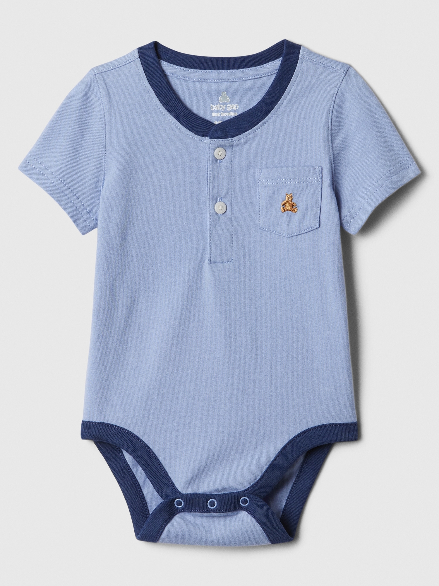 Baby Pocket Henley Bodysuit