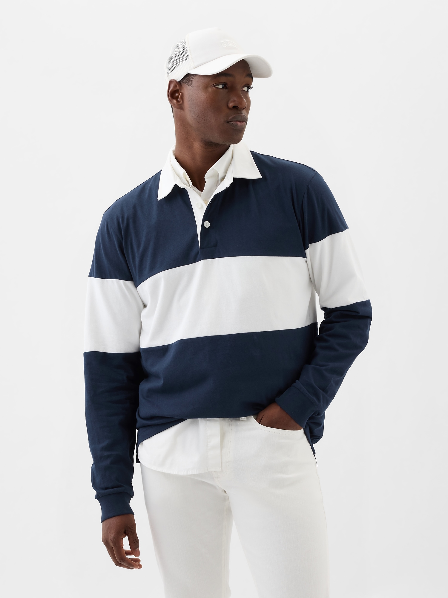 Relaxed Rugby Polo Shirt