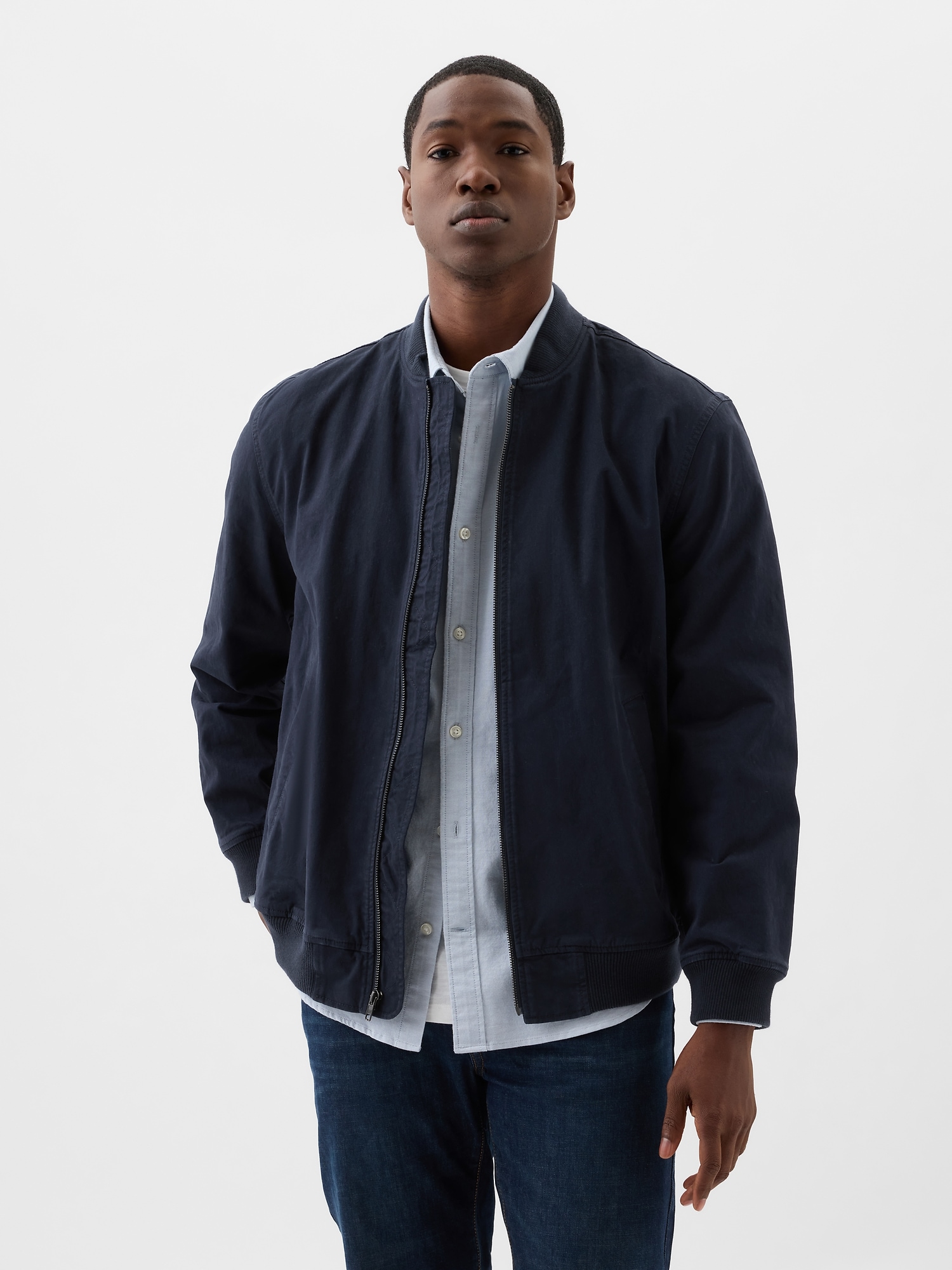 Relaxed Bomber Jacket