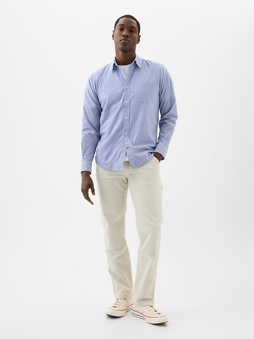 Image number 6 showing, Stretch Poplin Shirt in Standard Fit