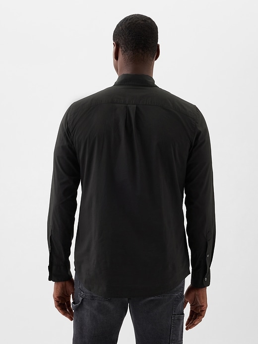 Image number 2 showing, Stretch Poplin Shirt in Standard Fit