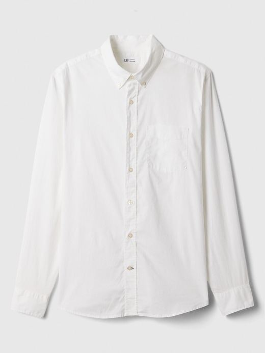 Image number 4 showing, Stretch Poplin Shirt in Standard Fit