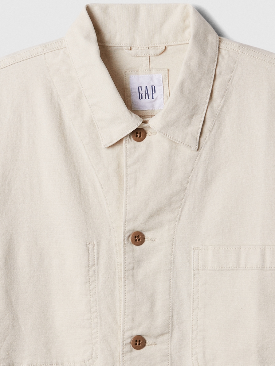 Relaxed Denim Chore Jacket | Gap Factory