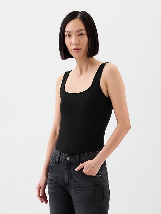 Image number 1 showing, Fitted Squareneck Bodysuit