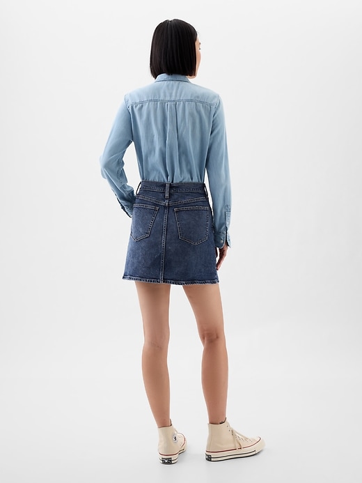 View large product image 2 of 7. Denim Mini Skirt
