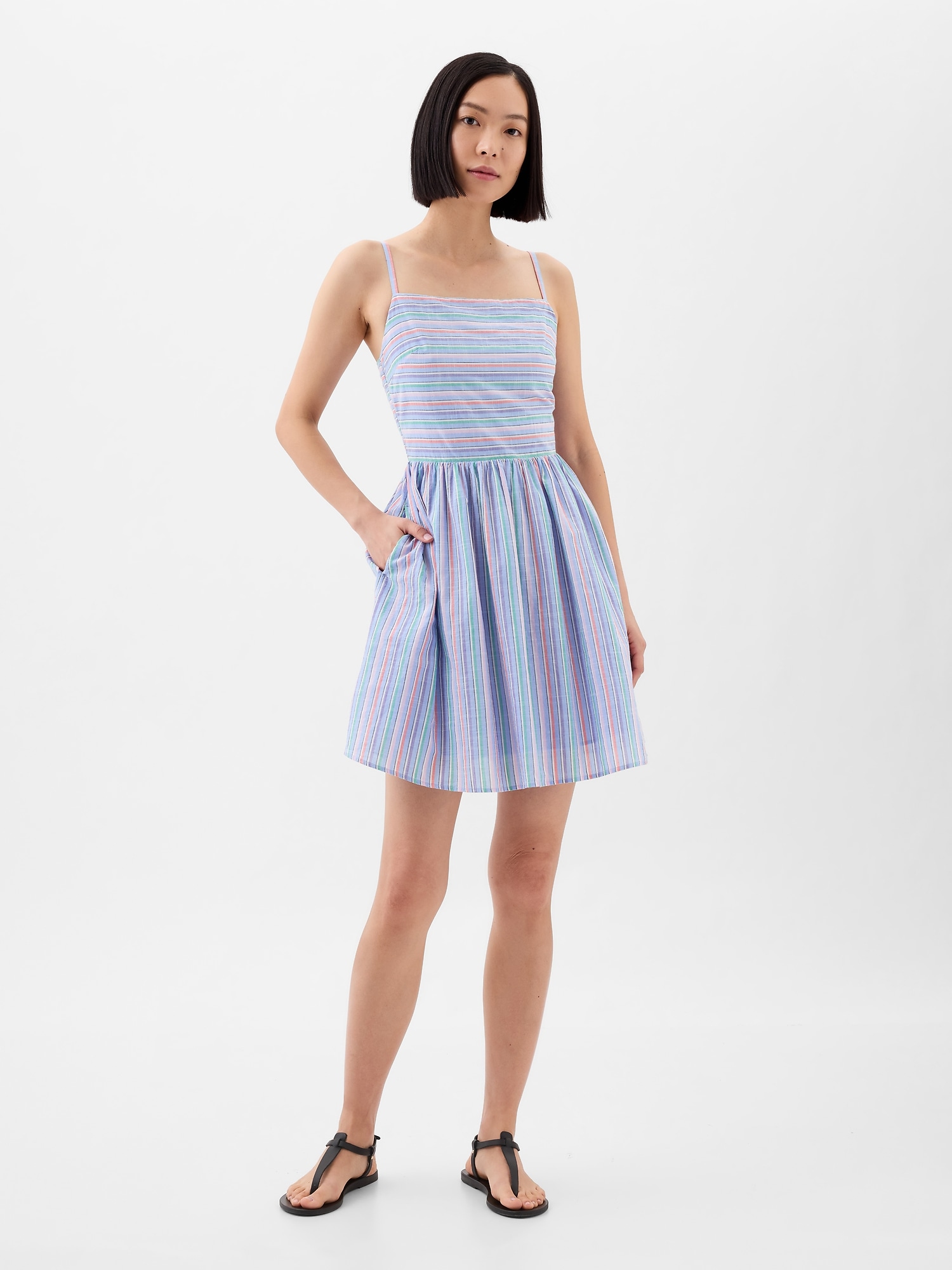 Squareneck Mini Dress